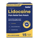 Sumifun 4% Lidokaīna Sāpju atvieglošana Patches 15 Skaita maksimālais spēks Numbing Gel Patch par atpakaļ Cnee Kakla locītavu sāpes Muskuļu sāpīgums Akūts analgētisks