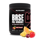 NutraBio bāzes pirmsdarbs Pulveris 200mg Caffiene, ilgstoša enerģija, fokuss, izturība, sūknis, bez cukura, tīrs pirmsdarbs vīriešiem un sievietēm - Beta alanīns, L-tirozīns, 30 Kalpojumi - augļu puns