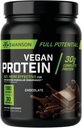 Swanson Full potencial Vegan Protein - Šokolādes Flavor, Viss Vegan Protein Pulveris muskuļu ēkas un reģenerācijas - 30 g