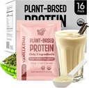 Vanilla Chai Vegan Protein Pulvera parauga paka – 20g Organic augu bāzes proteīns – NutraPulse – bez lipekļa, bez sojas, bez GMO – tīrs un viegli Digest – Smoothie Friendly – 16 Vienas kalpošanas