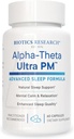Biotikas pētījumi Alpha Theta Ultra PM L Theanine, Passionflower, Citron Balm, Supports GABA, Serotonīns, Regulates Circadian Rhythms, 60 kapsulas