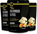 Dekstrozes bites - Dekstrozes kauliņi, kas izgatavoti ar Dekstrozes pulveri - Dekstrozes darba un darba enerģijas uzkodas - Glikozes tabletes Portatīvās enerģijas kauliņi (Banana Mango) (iepakojums 03)