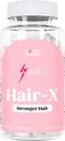 Laura Posada Sieviešu Hair-X Advanced Hair Stiprinošas Papildinājumi Redzami Biezāka, Spēcīgāka Matu Augšana ar vitamīnu C, B12 - Non-GMO 60 Count 100% Natural Made ASV