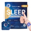 Wellamoon Original Miega Patches pieaugušajiem Extra Strength ; Viegli uzklājams Miega Patch with Melatonin & Valerian ; Relax & Wake Up Atsvaidzināts ; Long-Lasting Nakts Komforts vīriešiem un sievietēm; 28 Patches