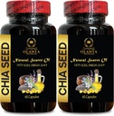 CHIA sēklu papildinājums - chia sēklu ekstrakta tabletes, gremošanas piedevas kultūrisms, omega 3, augsts šķiedru un olbaltumvielu avots, būtiskas taukskābes - 2 pudeles 120 kapsulas