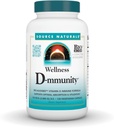 Avots Naturals Wellness D-mmunity, Bio-Aligned D vitamīna Imūnformula, atbalsta optimālu uzsūkšanos un izmantošanu* - 120 Veģetārās kapsulas