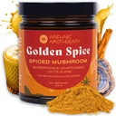 Zelta garšviela - Zelta piens ar/Mushrooms, heirloom Turmeric Latte Spice Blend - Turcija Taile & Ashwagandha Adaptogens -- Kofeīns-free Rooibos Matcha -- Nē Piena, Saldinātāji, vai Filters
