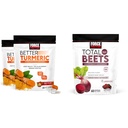 Force Factor Better Turmeric 120 Soft Chews & Kopā Bites 60 Soft Chews Bandle par kopīgu un sirds veselību