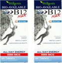 B12 - Formulēts augstai absorbcijai - Uztura multivitamīns B12, B6, Folāts - ātri izšķīdina (60 Ct) 2 iepakojumā