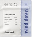 Rasa Well Wind Down Miega Patches - Melatonīna Bezmaksas Kumelīšu & Passion Ziedu Patches Dabas Atpūtas Palīgiem - Stresa Strips Migrēna Relief - Miega Uzlīme & Karstā Miega Relief - 6 Grāfs Clear