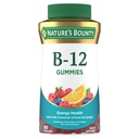 Dabas Bounty vitamīns B12 Gumijas, uztura papildinājums, atbalsta enerģijas vielmaiņu un nervu sistēmas veselību, Jauktas Berry Flavor, 500mcg, 90 Gumijas