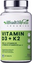 Organiskās vielas D3 vitamīns (600 SV) + K2 vitamīns, kā MK7 papildinājums (55mcg) 