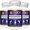 Genex formulas 99% mikronizēta trans- resveratrols ar bioperīnu absorbcijai 1000mg         - Pure Organic Pharmaceutical Grade Trans-Resveratrol Kapsulas veselīgai novecošanai, 120 kapsulas (3)
