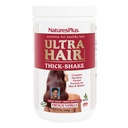 Natures Plus Ultra Hair Biezs Shake - 1 lb, Hair Protein Shake - Francijas Vanilla Flavor - Veselīgs matu augšanas papildinājums ar vitamīniem un minerālvielām - Non-GMO, Gluten-free - 16 Kalpo