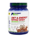 Performance Inspired Nutrition Ripped Whey Protein – 25G Protein – 4G Leicīns – L-karnitīns – Zaļās tējas ekstrakts – Mocha – 2,25 mārciņas