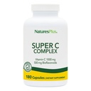 DabasPlus Super C komplekss - 180 Kapsulas - 1000mg C vitamīna + 500mg Bioflavonoids - Vegan, bez lipekļa - 90 Servējumi