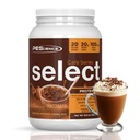 PEScience Select Cafe Protein Coffee Flavored pulveris, Karamel Macchiato, 100mg kofeīns, 20g Iled Protein Coffee pulveris vai Krēmētājs, 20 Kalpo