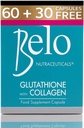 Belo Essentials Glutations + kolagēns Ādas balinošas kapsulas 60 kapsulas Īpaši liels izmērs
