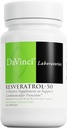 DAVINCI Labs Resveratrol-50 - palīdz atbalstīt Imūnsistēmu, kaulu veselību un sirds veselību ar Resveratrol* - Bez lipekļa un veģetārietis - 60 kapsulas