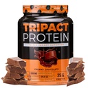 Nutroloģija TRIPACT Protein Pulveris - 7-in-1 Ēdienreizes nomaiņa Shake ar zāles kausētu sūkalu Protein pulveris, zirņi, rīsi, zaļumi muskuļu reģenerācijai un immunity, krēmveida šokolāde Flavor, 20 Kalpo