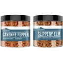 Earthborn Elements Cayenne Pepper & Slippery Elm Bundle (200 kapsulas katra) Tīra un neatšķaidīta, bez piedevām