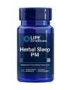 Life Extension Herbal Miega PM, Lemon Balm, honokiol (Magnolia miza), kumelītes, veicina veselīgu miegu, bez hormoniem, melatonīna, bez lipekļa, ne-GMO, veģetārietis, 30 kapsulas
