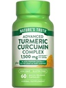 Dabas patiesība Turmeric Curcumin - 60 Kapsulas - ar melno piparu ekstraktu, olīvu lapu un tart ķiršu -- Non-GMO & Gluten papildinājums