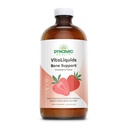 Mūža kaulu balsts, kalcija citrāts, magnija citrāts un D-3 vitamīns, relaksācija, kaulu un muskuļu atbalsta formula, viegla absorbcija, bez piena un glutēna, zemeņu uzlējums, aptuveni 32 Kalpojumi, 16 FL OZ