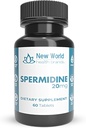New World Health Brands Pure Spermidine (20mg) - auglība, anti-Aging un reproduktīva veselība Atbalsts, viegli norīt