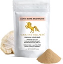 Additive Wellness Lions Mane papildinājums Pulveris, Premium kvalitāte Lions Mane sēņu pulveris Dual-Extract Nootropic, bez cukura, Vegan & Paleo Lion's Mane sēņu papildinājums - 1500 mg (100 Grams)