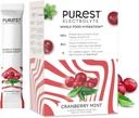 Zināt smadzeņu jaunu! Purest Electrolyte Cranberry Piparmētru pulvera paketes – visa pārtika Hidratācija - Organic Freeze-Dried Fruits un Saules jūras sāļi Ultimate Electrolyte Balance