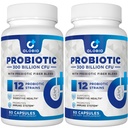 300 miljardi KVV Probiotikas, 12 celmi ar 3 Organic Prebiotics, Probiotikas sievietēm un vīriešiem, Dienas papildinājums gremošanas, Imūnās, Gut & Bloating Health, Shelf Stabils, Vegan, 120 Counts