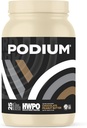 Podium Nutrition x HWPO Training Sūkalu olbaltumvielu pulveris, Šokolādes zemesriekstu sviests, 20g Olbaltumvielas uz apkalpo w / gremošanas enzīmi, Sūkalu olbaltumvielu izolāts, bez lipekļa un sojas, zems Carb & Cukurs, 25 Kalpo