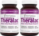 Master papildinājumi Granular Theralac - 1,05 oz, Pack of 2 - Multi-celms Probiotic Pulveris Optimal Gut Veselība - Great bērniem - Vegan, lipekļa bezmaksas - 80 Kopējais Kalpo