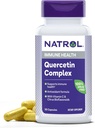 Natrol Quercetin Complex, Diētiskā papildinājums imūnās veselības, Quercetin papildinājumi ar C vitamīnu un Citrus Bioflavonoids, 50 kapsulas, līdz 25 dienu piegādes