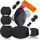 aZengear remonts Patches - ūdensdrošs, pašpietiekams, Tear-Cold-Heat-Resistant Polyester Fabric Fix Down Jacket, Puffer, Snowsuit, Kurpes, Tent, PVC, Apģērbu, Upholstery (melns)