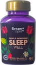 Dream Spell 3D Dabisks Miega Palīgs - Nomierina trauksmes prātu, No Next-Day Grogginess-Bez zālēm Inovatīva formula ar 3Mg Melatonīna, GABA, Apiņi - Atpūtas naktis, Atsvaidzinoši Rīti - 60 Kapsulas