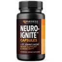 NeuroIGNITE Smadzeņu papildinājumi atmiņai un fokusam - 30 Skaits - Nootrops Smadzeņu atbalsta papildinājums ar Bacopa, Ginkgo Biloba, asinszāle, fosfatidilserīns - ne-ĢMO kapsulas, 1-mēness piegādes