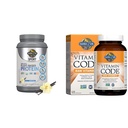 Garden of Life Organic Vegan Sporta proteīns Pulveris, Vanilla, 30g - Probiotikas, BCAAs post Workout Recovery 19 Pasniedz + Raw Vitamīnu kods C vitamīns, 120 Veg Kapsulas