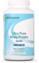 Nutra Bioģenēze Ultra Pure Whey Protein - tīrs Vanilla Protein Pulveris sievietēm un vīriešiem, zems cukura līmenis, zems ogļhidrātu līmenis, tīrs Sūkalu kratīšana un gluda samaisīšana - 2,3 lbs
