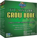 Garden of Life kalcija papildinājums - Vitamīnu kods augkauls izgatavots no veseliem pārtikas produktiem, stroncija, magnija, K2 MK7, vitamīnu D3 & C Plus probiotikas Gut Health, 30 dienu piegādes