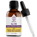 Teliaoils Dabiskie ausu pilieni Essential Oil with Certified and Mullein - augu ausu eļļas līdzeklis vieglai ausu vaska noņemšanai, diskomforta un ringinga atvieglošanai - dabas nomierināšanai, dziļai attīrīšanai īpašības - 1 oz.