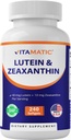 Vitamatic Lutein 40mg ar Zeaxanthin 10mg, acu veselības atbalsta papildinājums, 240 Softgels