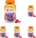 Emergen-C Kidz Daily Imūnsupport Diētiskās piedevas, ar C vitamīnu un B vitamīnu Imūnsupport, Berry Bash - 44 Count (iepakojums 5)