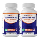 Vitamatiskā serapeptāze 240 000 SPU Servējumi, 120 Aizkavētas izlaistas kapsulas - Enteric Coated - Ne- GMO- Ražots ASV (120 Grāfs (2. iepakojums))