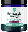 Ora Organic Pre Workout Pulveris vīriešiem un sievietēm Berry Beet Flavor- Vegan Sertificēts Organic, Soy-free, bez piena, bez lipekļa-free-nodrošina džiter-free Enerģijas Boost sievietēm un vīriešiem, 20 Kalpo