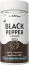 Melno piparu kapsulas 1000 mg pulveris          ; Piper nigrum 