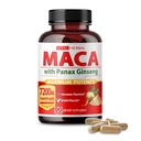 Vital Herbal Maca Root Complex ar Ashwagandha, Tongkat Ali, Tribulus, Horny Kaza Weed & Panax Ginseng – Herbal Atbalsts enerģijas un veiktspējas – 90 dienu piegādes