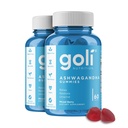 Goli Ashwagandha & Vitamīnu D Gummy 120 Count - Relax. Atjaunot. Atrist. (Mixed Berry, KSM-66, Vegan, Plant Based, Non-GMO, bez lipekļa un želatīna), iepakojumā 2