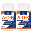 ADK Vitamīnu papildinājums 20000 SV - A, D3 un K1 vitamīni sirds, kaulu veselībai un imūnās sistēmas atbalstam